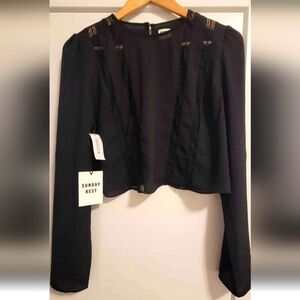 Sunday Best cropped blouse